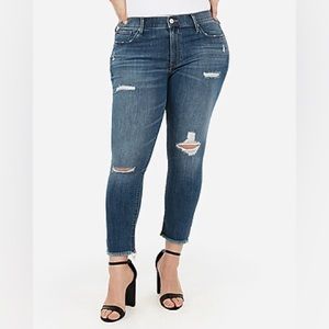 Express Cropped Denim Jeggings